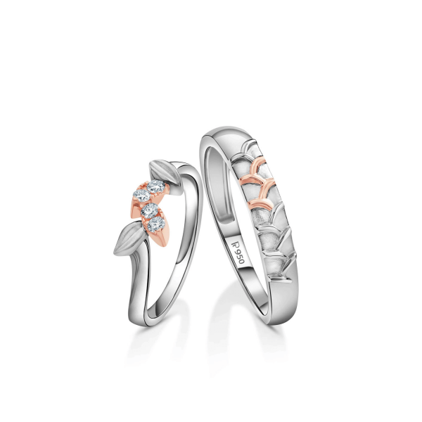 Beautiful Platinum Love Bands for Couple 20PTLBH17/20PTLBH18