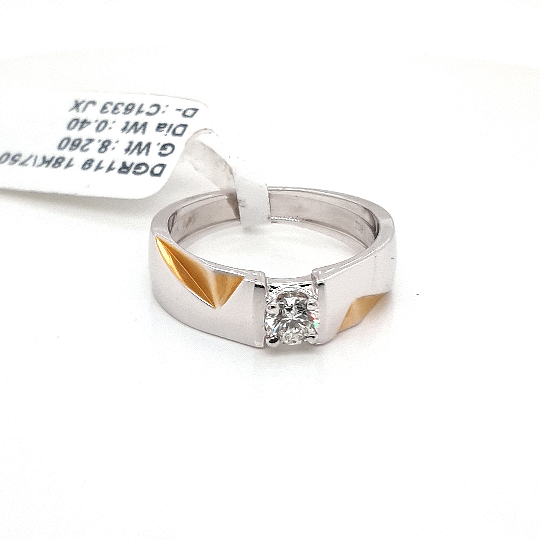 KATARINA Solitaire Diamond Mens Ring in 10K Rose Gold (3/8 cttw, J-K,  SI2-I1) (Size-7)|Amazon.com