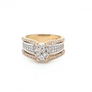 Ever-shining Cocktail Diamond Ring For Women