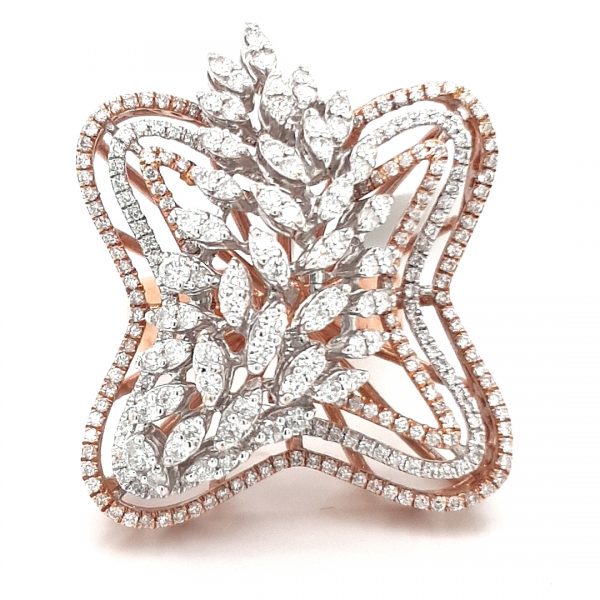 Luxurious Cocktail Diamond Ring For Women