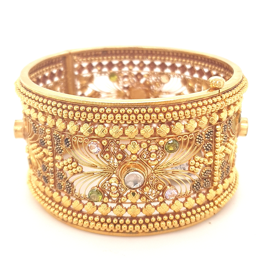 Antique Hatpin Charm Bracelet of 14k & 18k Gold - Trademark Antiques