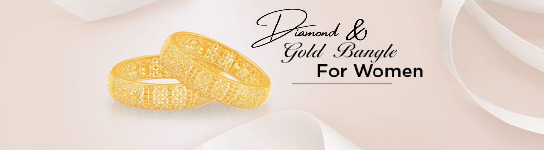 Diamond & Gold Bangle Jewellery for Women