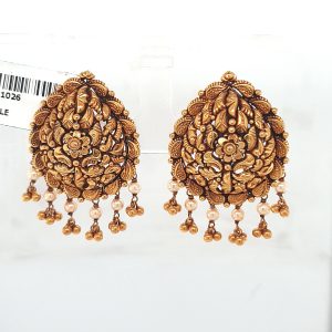Gold Antique Earrings For Women 1026