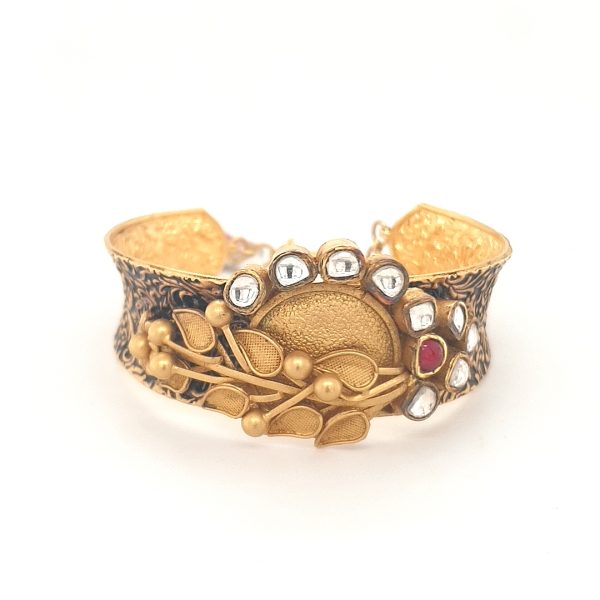 Gold Kundan Bracelets For Women 423