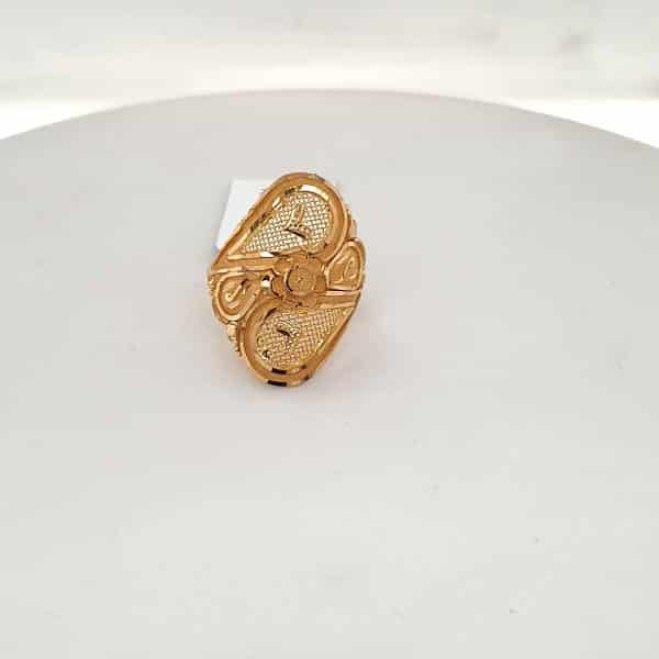 Gold Traditional Ring For Ladies 114