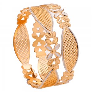 Dazzling Gold Bangles for Women P103073