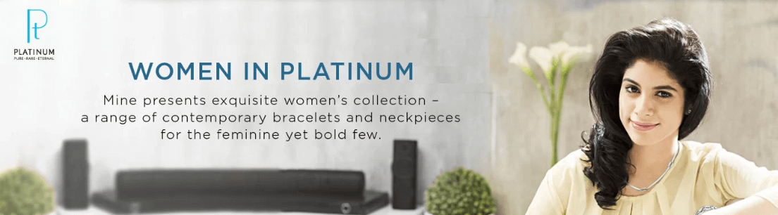 Platinum Jewellery for Women