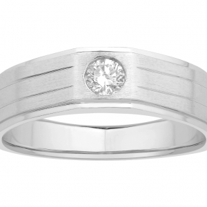 Men Solitaire Diamond Engagement Ring R6182CP