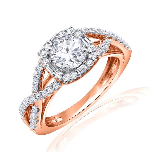 Premium Solitaire Diamond Engagement Ring for Women SMRSJ01559