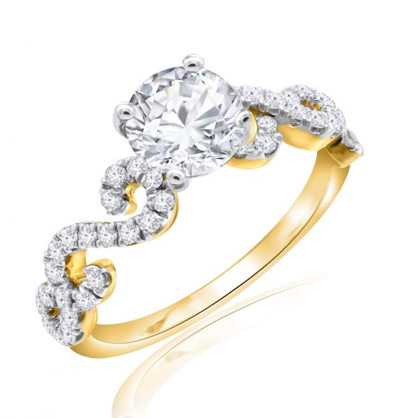 Premium Solitaire Diamond Engagement Ring for Women SMRSJ01563