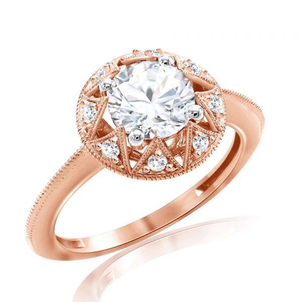 Premium Solitaire Diamond Engagement Ring for Women SMRSJ01587