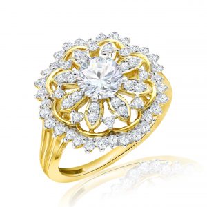 Premium Solitaire Diamond Engagement Ring for Women SMRSJ01593