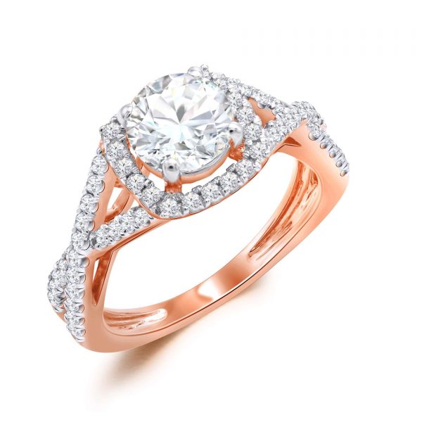 Premium Solitaire Diamond Engagement Ring for Women SMRSJ01631