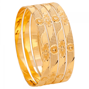 Dazzling Gold Bangles for Women SK101409