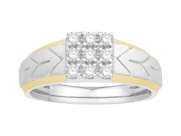 Men Traditional Diamond Engagement Ring WM0346