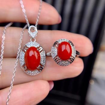 Red coral store pendant online