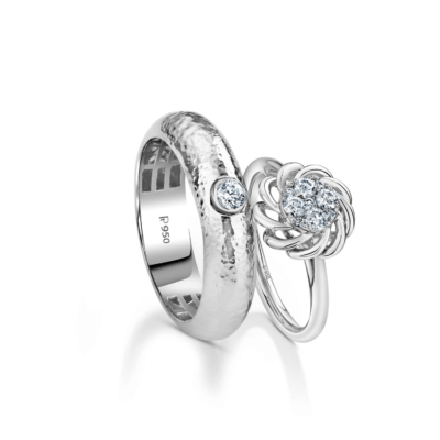 Buy Diamond Ring in 950P Platinum Online | ORRA