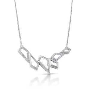 Dazzling Platinum Necklace for Women 20PTEBN08