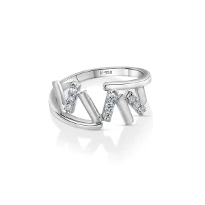Gorgeous Platinum Ring for Women 20PTEPR34