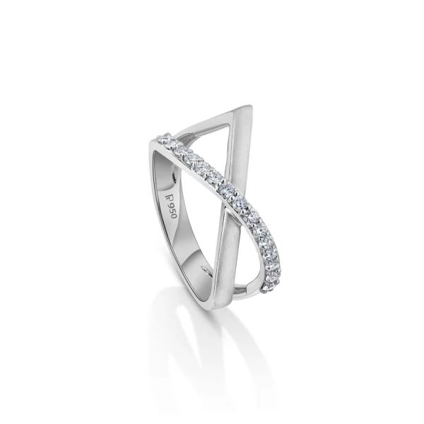 Gorgeous Platinum Ring for Women 20PTEPR36