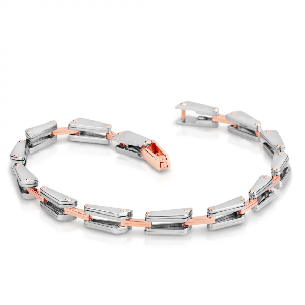 Stunning platinum bracelets for men 20PTMJB17