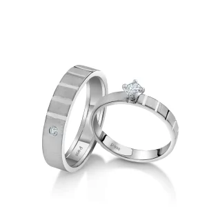 Beautiful Platinum Love Bands for Couple 20PTLBB31/20PTLBB32