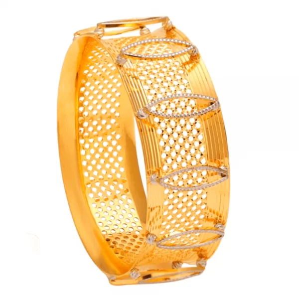 Dazzling Gold Bangles for Women A101378