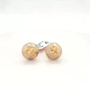 Gold Plain Earrings For Women 888