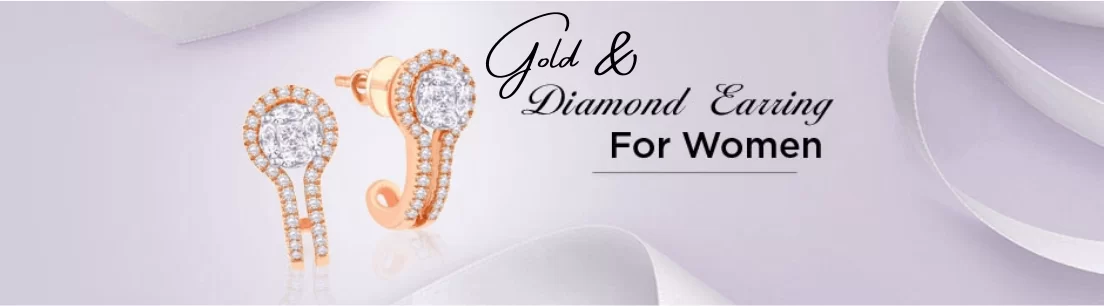 Gold & Diamond Earrings Jewellery Collection for Women