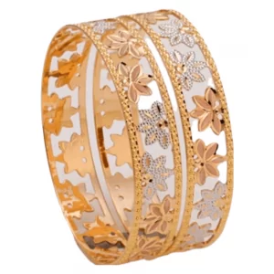 Dazzling Gold Bangles for Women P103200