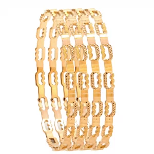 Dazzling Gold Bangles for Women R100984