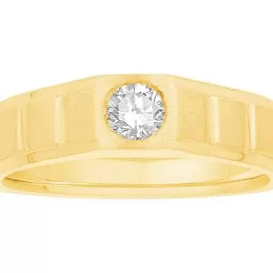 Men Solitaire Diamond Engagement Ring R5694CP