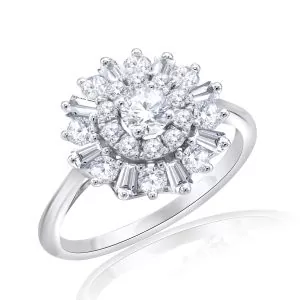 Premium Solitaire Diamond Engagement Ring for Women SMRSJ01544