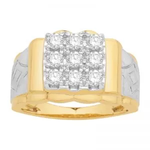 Men Traditional Diamond Engagement Ring WM0158